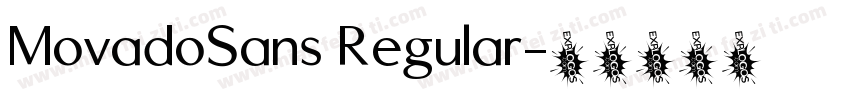MovadoSans Regular字体转换